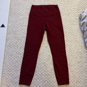 size 6 Lululemon midrise tights